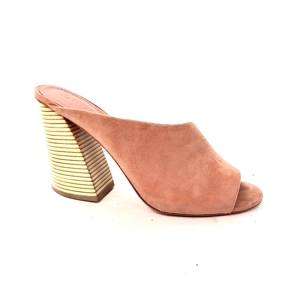 MERCEDES CASTILLO Light Coral Suede “Tzar High” Heels